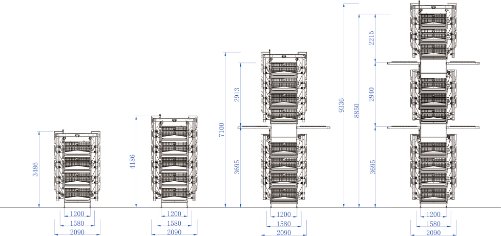 H Type Automatic Egg Layer Chicken Cage