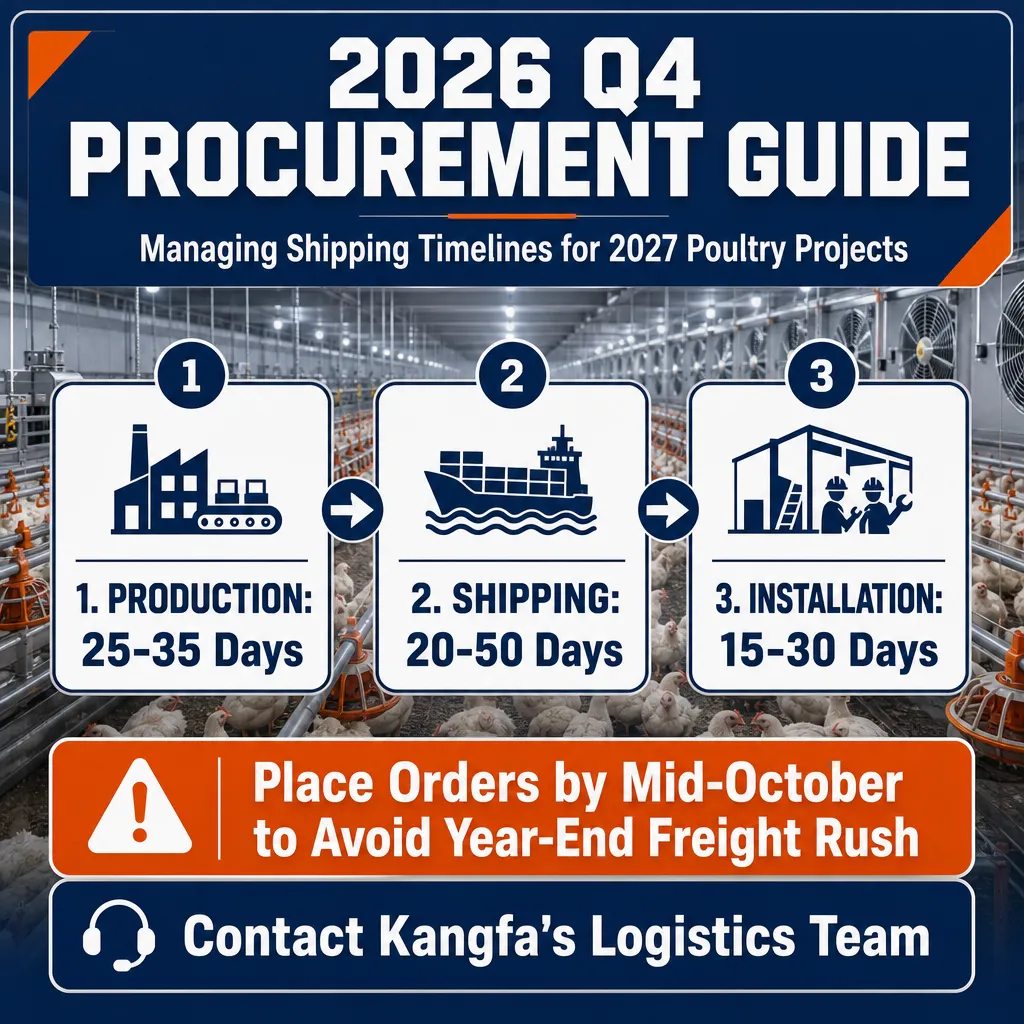 2026 Q4 Procurement Guide: Managing Shipping Timelines for New Poultry Projects 2026 Q4 Procurement Guide: Managing Shipping Timelines for New Poultry Projects